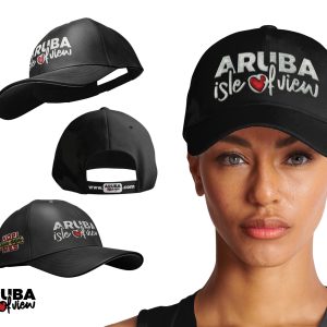 Mockup Baseball Cap Black Brand Logo Isle Of View