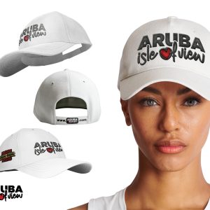 Mockup Baseball Cap White Brand Logo Isle Of View